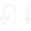 Смеситель для кухни под осмос Globus Lux Lazer GLLR-0999-10-BB черный- Фото 4